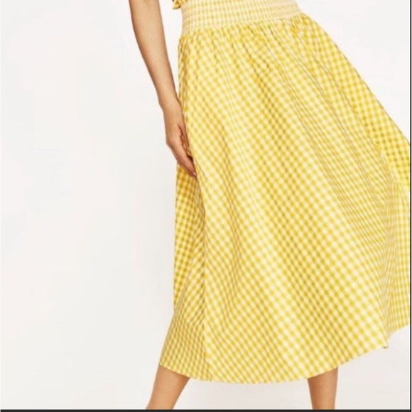 Zara Yellow and White Gingham Skirt Set - Picture 3 of 14